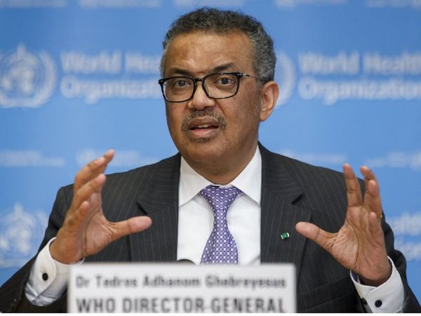 विश्व स्वास्थ्य संगठन के महानिदेशक टैड्रॉस एडहेनॉम घेबरेयेसस 