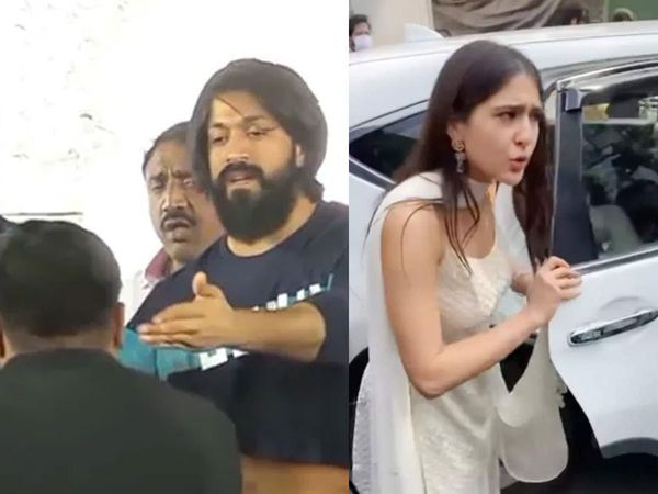 Actor Yash and Sara Ali Khan