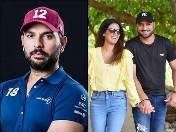 yuvraj singh, geeta basra and harbhajan singh