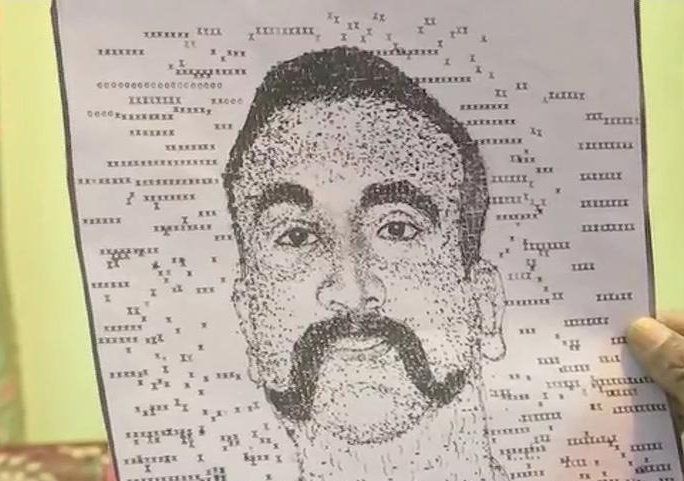 Bengaluru artist creates portrait of IAF pilot Abhinandan Varthaman using a typewriter