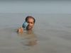 Pakistan Reporter in water Video Viral