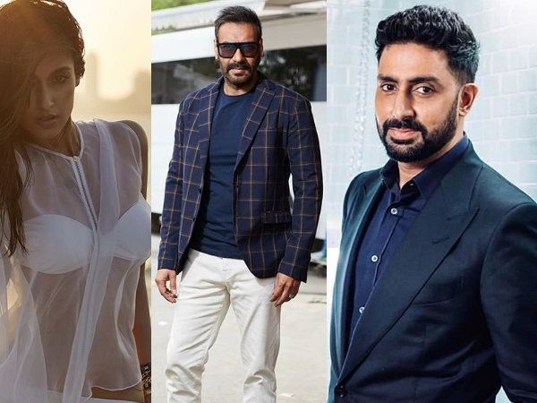 Ileana D'Cruz, Ajay Devgn, Abhishek Bachchan
