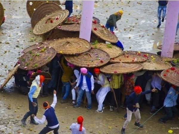 Stone pelting festival Bagwal