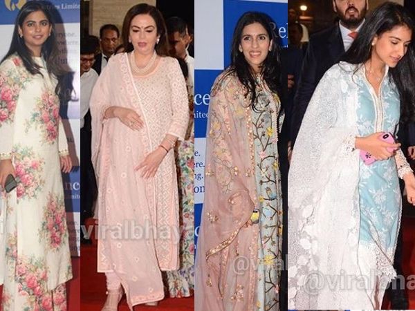 Isha Ambani, Nita Ambani, Shloka Mehta, Radhika Merchant