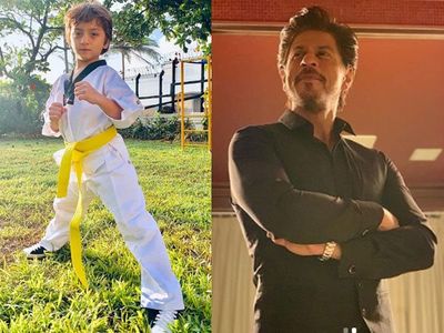 AbRam Khan and Shah Rukh Khan