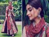 Sonam kapoor Ethnic Diva look For the zoya factor promotion choose Anarkali Suit
