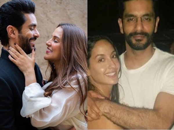 Angad Bedi with Wife Neha Dhupia and Nora Fatehi