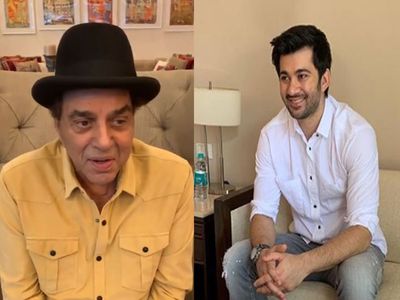 Dharmendra and karan deol Dharmendra and karan deol