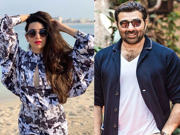 Karisma Kapoor and Sunny Deol