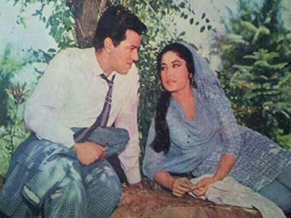 Dharmendra and Meena Kumari