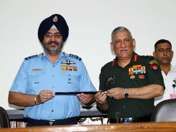 The outgoing Chairman Chiefs of Staff Committee (COSC) Air Chief Marshal BS Dhanoa handed over baton to Army chief General Bipin Rawat