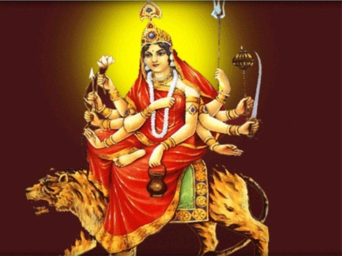 Navratri Third Day Goddess Chandraghanta puja vidhi mantra Aarti ...