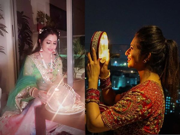 Divyanka and Shubhangi on Karwa chauth