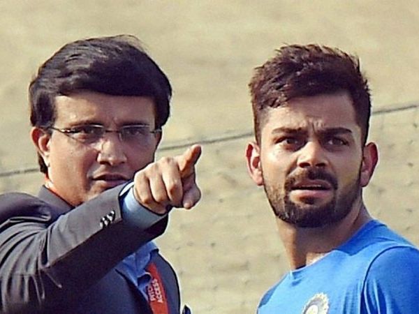 Sourav Ganguly and Virat Kohli
