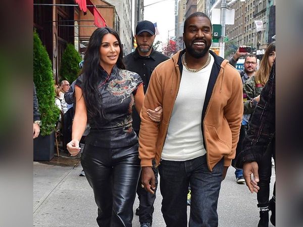 Kanye West and Kim Kardashian