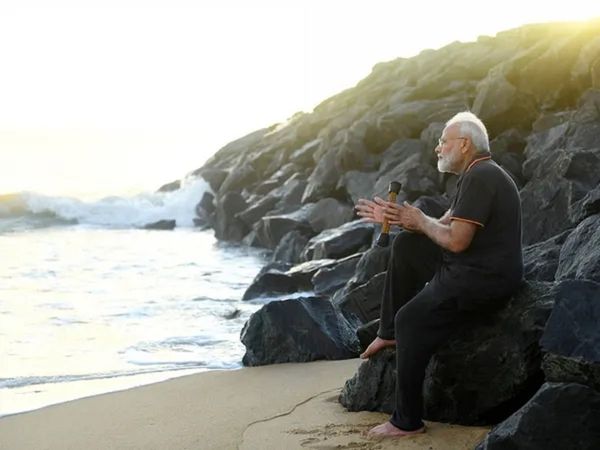 PM Narendra Modi on the beach