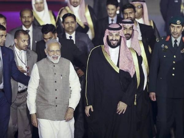 PM Narendra Modi and Saudi Arabia Crown Prince Mohammed bin Salman