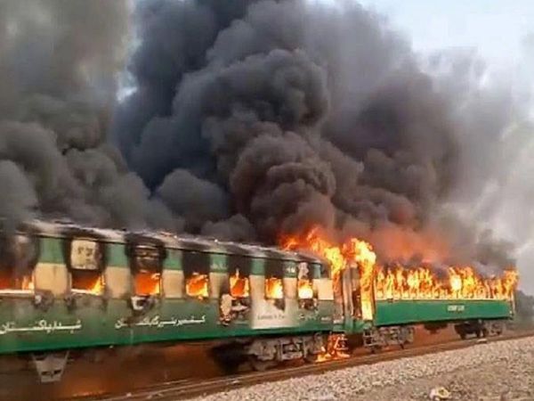 Fire in Train