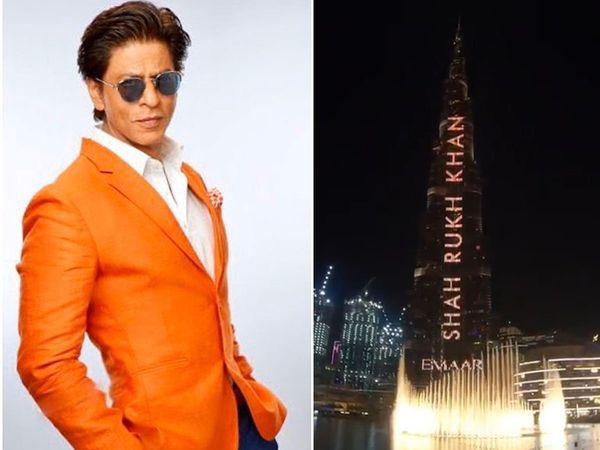 Shah Rukh Khan 54h birthday his name displayed on Burj Khalifa Watch Video