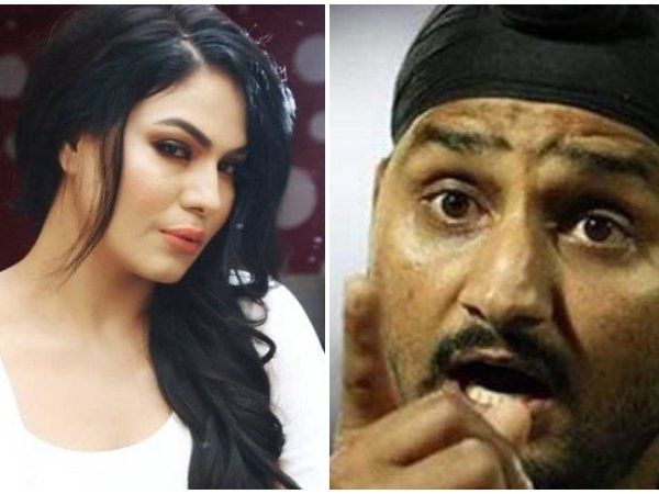 Veena Malik and Harbhajan Singh