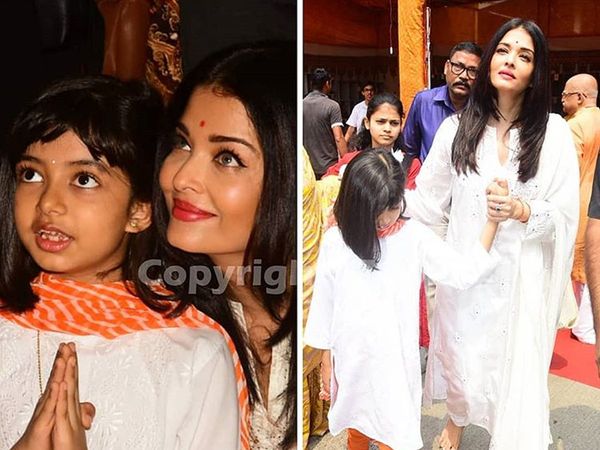 Aishwarya Rai Bachchan, Aaradhya Bachchan Dussehra pooja