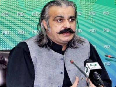 Pakistan Federal Minister for Kashmir Affairs and Gilgit Baltistan Ali Amin Gandapur 