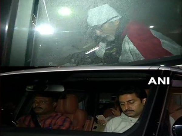 Amitabh bachchan With jaya bachchan abhishek Bachchan Discharge From nanavati hospital Photos viral