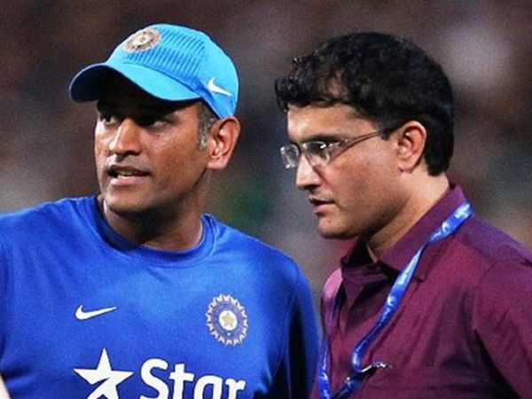 ms dhoni and sourav ganguly