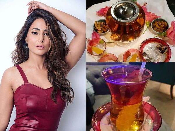 Hina khan Shooting in Abroad After Dinner She Enjoyed Persian Tea