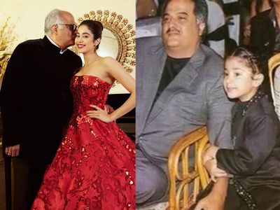 Janhvi Kapoor, Boney Kapoor Janhvi Kapoor, Boney Kapoor