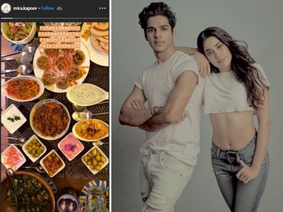 Shahid Kapoor Mira Rajput join Janhvi Kapoor Ishaan Khatter for Sunday brunch sridevi daughter cooked biryani Shahid Kapoor Mira Rajput join Janhvi Kapoor Ishaan Khatter for Sunday brunch sridevi daughter cooked biryani