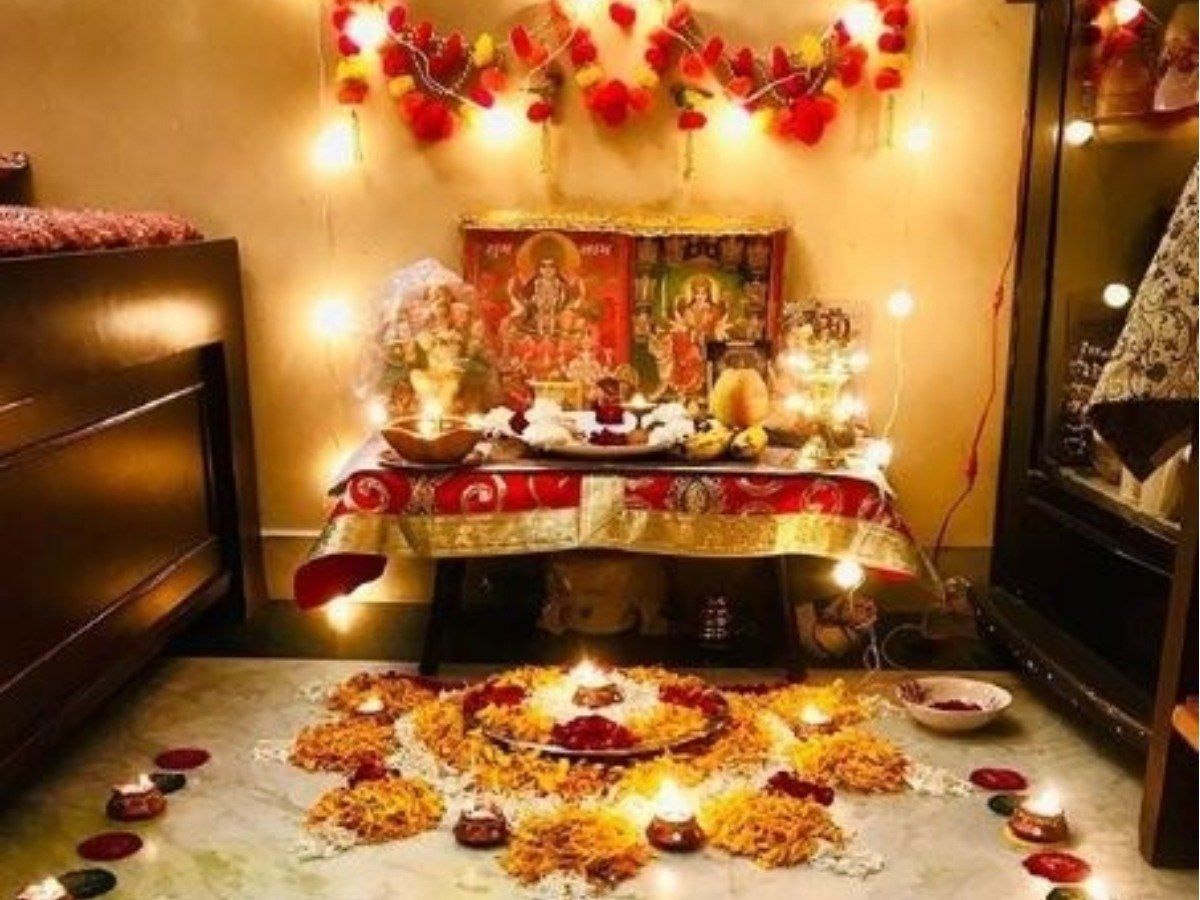 Diwali 2022 Laxmi Puja Vidhi Shubh Muhurat Puja Timings Samagri List Mantra Rituals 1414