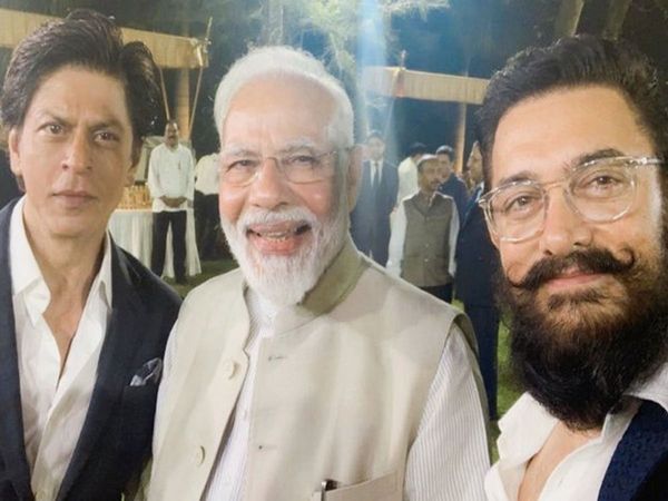 shahrukh khan amir khan with pm narendra modi