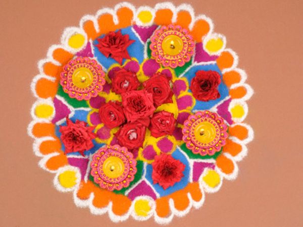 This diwali decorate your home with these very easy and quick rangoli design tips 