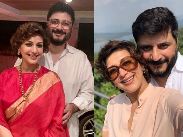 Sonali Bendre with Husband Goldie Behl
