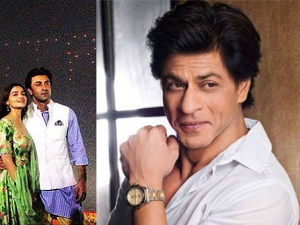 Alia Bhatt with Ranbir Kapoor and Shah Rukh Khan