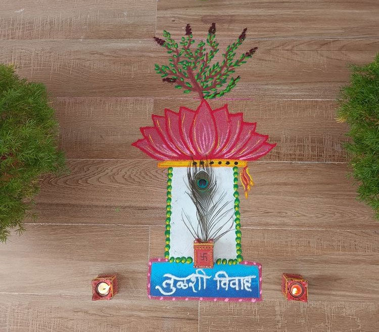 Tulsi Vivah festival scenery drawing pencil shading l How to draw Tulsi  Vivah drawing with pencil - YouTube